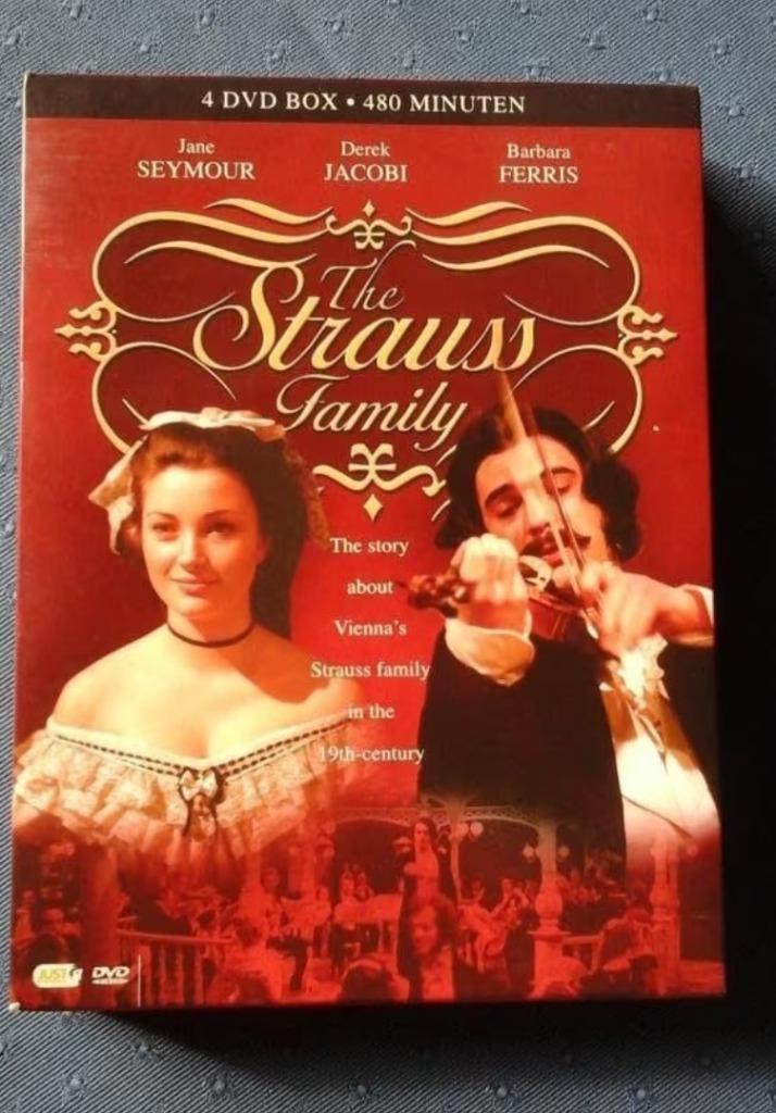 4 DVD box The Strauss family, Cd's en Dvd's, Dvd's | Tv en Series, Zo goed als nieuw, Overige genres, Boxset, Alle leeftijden