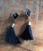 prachtige nieuwe oorhangers zwarte kwastjes, Sieraden, Tassen en Uiterlijk, Oorbellen, Ophalen of Verzenden, Nieuw, Zwart