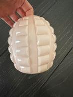 Thabur Art deco lampenkap glas, 25 tot 50 cm, Ophalen of Verzenden, Zo goed als nieuw, Crème