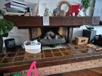 Gas Open Haard met Schouw, Huis en Inrichting, Kachels, Gebruikt, Houtkachel, Ophalen of Verzenden, Inbouw