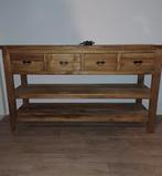 Sidetable teak ZGAN!, Huis en Inrichting, Tafels | Sidetables, Ophalen, 100 tot 150 cm, Zo goed als nieuw, 25 tot 50 cm