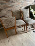 Vintage stoelen set van 3, leuk bekleed!, Ophalen