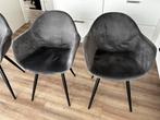 4 Velours Eetkamerstoelen - Stijlvol & Comfortabel, Ophalen