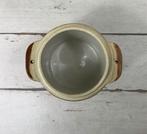 Franse grès olijven pot met deksel en bruin geglazuurd, Ophalen of Verzenden