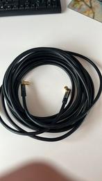 Luxe Coax kabel, 7m haakse vergulde aansluiting, Ophalen of Verzenden, Zo goed als nieuw, 5 tot 10 meter, Coaxiale kabel