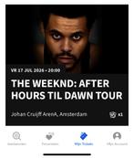 THE WEEKND: After hours til dawn tour, zitplaats, Eén persoon, Juli