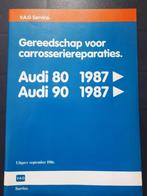 Werkplaatsboek Audi 80 / 90 carrosserie plaatwerk 86-92, Audi, Ophalen of Verzenden, Zo goed als nieuw