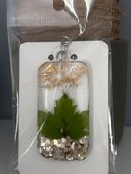 Epoxy sleutelhanger met gedroogd blad., Ophalen of Verzenden, Nieuw, Overige typen