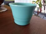 Vintage Adco bloempot turquoise, Ophalen of Verzenden