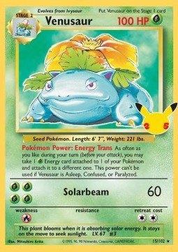 Venusaur (CEL BS 15), Hobby en Vrije tijd, Verzamelkaartspellen | Pokémon, Zo goed als nieuw, Losse kaart, Verzenden