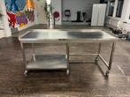 Rvs werkbank 200x80x90  verrijdbaar, opstaande rand,, Geen, Niet bekend, Ophalen, Niet bekend