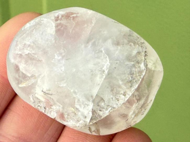 Bergkristal handsteen palmsteen mineralen, Verzamelen, Mineralen en Fossielen, Mineraal, Ophalen of Verzenden