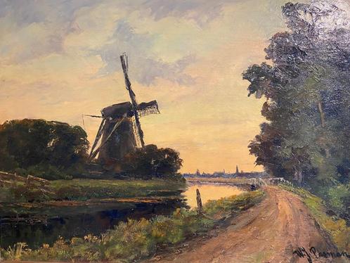 Willem Johannes Pasman (1905 – 1984) – “De Vliet”, Antiek en Kunst, Kunst | Schilderijen | Klassiek, Ophalen