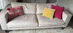 Bank beige 3zits 214cm, Ophalen, 75 tot 100 cm, Zo goed als nieuw, Stof