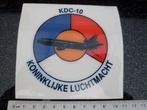 sticker kdc-10 KLu koninklijke luchtmacht logo leger army, Verzamelen, Verzenden, Zo goed als nieuw, Bedrijf of Vereniging