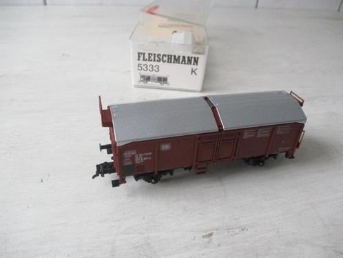 Fleischmann Schuifdakwagon DB no 5333 K, Hobby en Vrije tijd, Modeltreinen | H0, Zo goed als nieuw, Wagon, Gelijkstroom, Fleischmann
