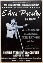 Elvis Presley on stage concert metalen reclamebord wandbord, Nieuw, Foto of Kaart, Ophalen of Verzenden