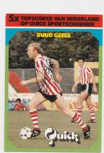 RUUD GEELS Quick kaart echte handtekening SPARTA ROTTERDAM, Verzenden, Zo goed als nieuw, Sparta, Spelerskaart