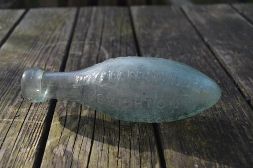 2 Blob-top torpedobottles flessen dus, 19e eeuws., Antiek en Kunst, Antiek | Glas en Kristal, Ophalen of Verzenden