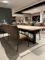 Set van 3 eetkamerstoelen met eetkamerbank in mosgroen, Overige kleuren, Info@vissermeubelen.nl, Nieuw, Nouvion