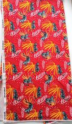 Qjutie kids tricot stof tijger rood 140cm x 95cm, Hobby en Vrije tijd, Stoffen en Lappen, Overige materialen, 120 cm of meer, Nieuw
