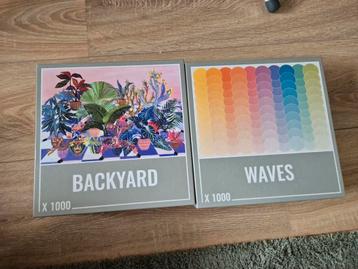 Cloudberries Puzzels - Backyard & Waves - 1000 stukjes beschikbaar voor biedingen