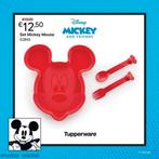 Tupperware Mickey Bord & Bestek, Huis en Inrichting, Keuken | Tupperware, Ophalen of Verzenden, Nieuw, Rood, Overige typen