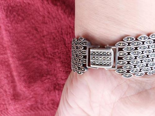 Zilveren vintage armband, Sieraden, Tassen en Uiterlijk, Armbanden, Zo goed als nieuw, Zilver, Zilver, Ophalen of Verzenden