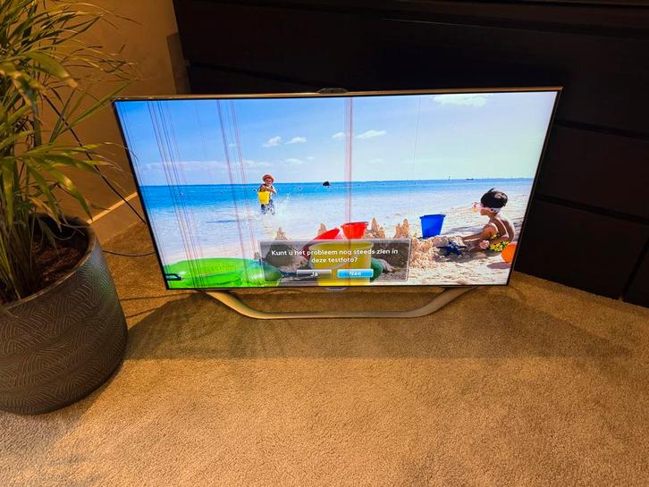 Samsung TV met strepen in beeld - Defect, Audio, Tv en Foto, Televisies, Niet werkend, LED, 100 cm of meer, Samsung, Ophalen of Verzenden