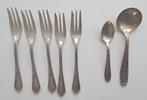 Verzilverde taartvorkjes en lepels, jaren 50 of 60, Antiek en Kunst, Antiek | Bestek, Verzenden
