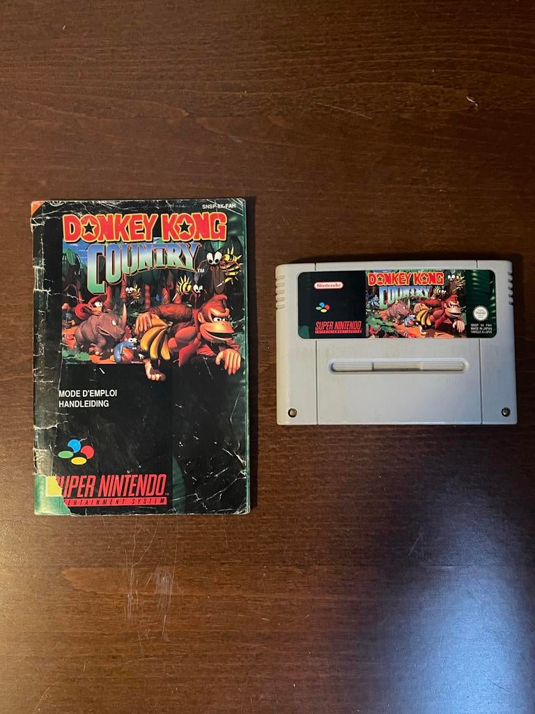 Donkey Kong Country SNES Compleet met Boekje, Spelcomputers en Games, Games | Nintendo Super NES, Gebruikt, Platform, 1 speler