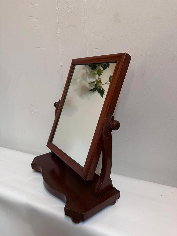 Antieke victoriaanse spiegel oude toiletspiegel, Antiek en Kunst, Antiek | Spiegels, Minder dan 50 cm, Rechthoekig, Ophalen