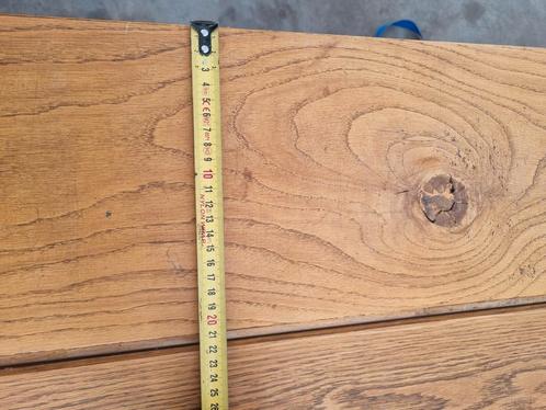 Eiken houten vloer 42 m2 , 21 cm breed, Doe-het-zelf en Verbouw, Hout en Planken, Gebruikt, Plank, Eiken, 250 tot 300 cm, Minder dan 25 mm