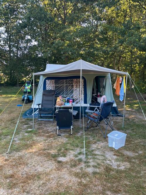 Camplet Apollo Lux, Caravans en Kamperen, Vouwwagens, Camp-Let, tot en met 4, Blauw, Aanwezig, Ophalen