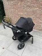 Bugaboo Fox Zwart met Accessoires, Kinderen en Baby's, Kinderwagens en Combinaties, Gebruikt, Bugaboo, Verstelbare duwstang, Ophalen