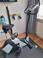 Hometrainer met programma's + zadeldekje, Ophalen, Gebruikt, Metaal, Buik