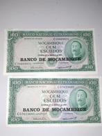 2 bankbiljetten Mozambique, Postzegels en Munten, Bankbiljetten | Afrika, Ophalen of Verzenden