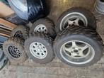 3 setjes quad banden en 2 setjes velgen 4x100, Ophalen of Verzenden, Gebruikt, Zomerbanden, Band(en)