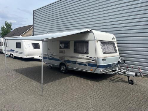 Fendt Saphir 450 QB, Caravans en Kamperen, Caravans, Bedrijf, tot en met 4, 1000 - 1250 kg, Fendt, 6 tot 7 meter, Kachel, Koelkast