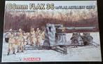 Dragon 88mm FLAK 36 w/FlaK Artillery Crew 1:35, Hobby en Vrije tijd, Modelbouw | Auto's en Voertuigen, Overige merken, Tank, 1:32 tot 1:50