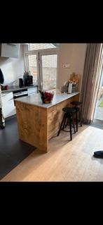 Keukeneiland van terug gedroogd en geschaafd steigerhout, Ophalen of Verzenden, Nieuw