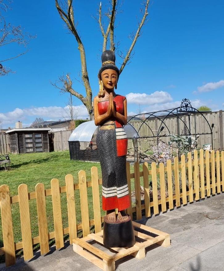 💥💥 XL Beeld - Welkom Lady - Horeca Restaurant, Verzamelen, Beelden en Beeldjes, Nieuw, Mens, Ophalen of Verzenden