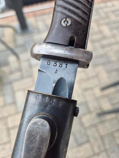 Prachtige nummer gelijke k98 bajonet 1941., Verzamelen, Militaria | Tweede Wereldoorlog, Landmacht, Mes of Dolk, Duitsland, Ophalen of Verzenden