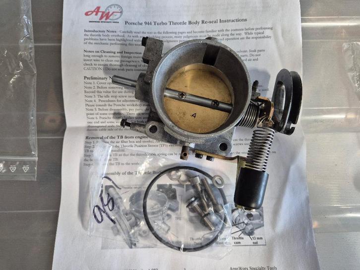 Porsche 944 turbo gasklephuis / throttle body, Auto-onderdelen, Motor en Toebehoren, Porsche, Gereviseerd, Ophalen