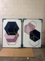 akoestisch schilderij set 60x90CM met aluminium lijst, Ophalen of Verzenden