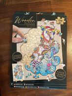 Eenhoorn puzzel van hout, Ophalen of Verzenden, Minder dan 500 stukjes, Nieuw, Legpuzzel