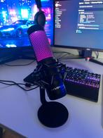 HyperX QuadCast S – USB Condenser Microfoon – RGB – Compleet, Ophalen of Verzenden, Zo goed als nieuw, Studiomicrofoon