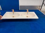 Prachtige Wastafel dubbel 2X kranen luxe premium nieuw! 120, Koper, I, Nieuw, Ophalen of Verzenden