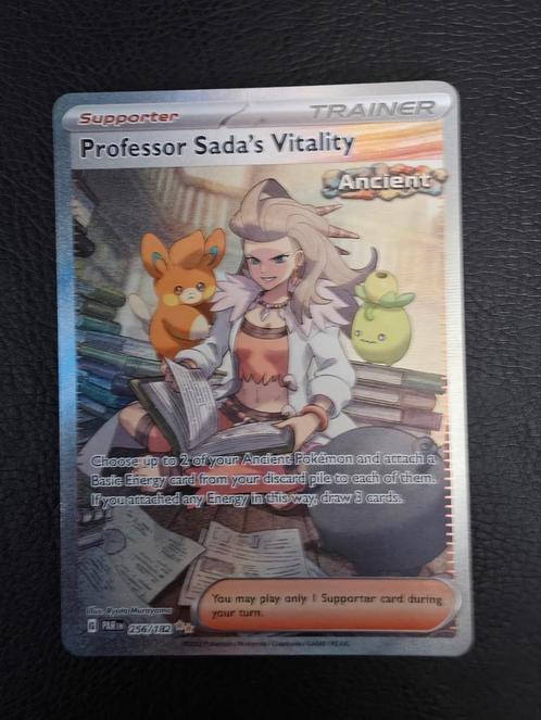 Professor sadas vitality #256 scarlet violet paradox rift, Hobby en Vrije tijd, Verzamelkaartspellen | Pokémon, Nieuw, Losse kaart