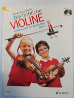 Het vrolijke viool 1 pakket (school- en muziekboek) Duits, Muziek en Instrumenten, Strijkinstrumenten | Violen en Altviolen, Gebruikt